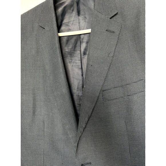 MACY'S CLUB ROOM Tweed Two-Button Sports Jacket Blazer Gray Size 40R - Picture 2 of 12